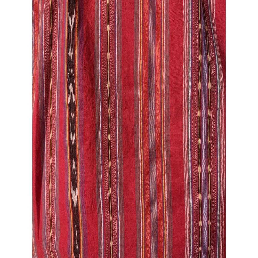Boske River Ltd Women's Red Native Woven Cotton Skirt Made USA Size M 30" Waist - Picture 4 of 14